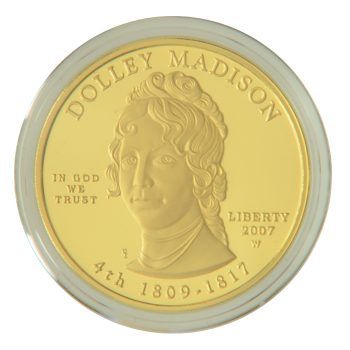 Dolly Madison Proof First Spouse 1/2 oz Gold
