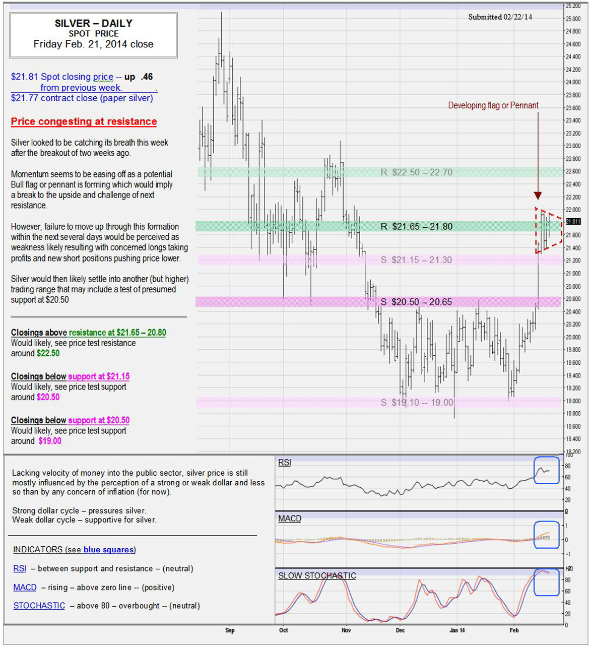 Feb 21, 2014 chart & commentary