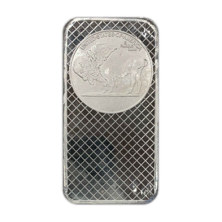 10 Troy Ounce Silver Buffalo Bar - Jefferson Coin