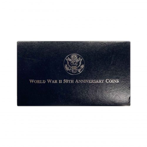 WWII 50th Anniversary 2 Piece Proof Coin Set