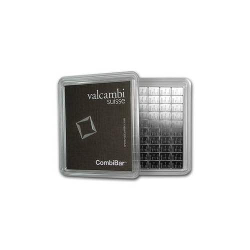 100 Gram Valcambi Silver CombiBar .999 fine 10x10g w/ Assay 