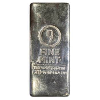 100 Troy Ounce Silver 9Fine Mint Bar