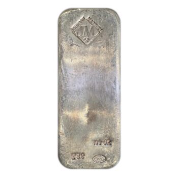 100 Troy Ounce Silver JM Bar