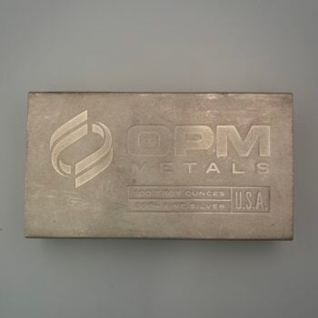 100 oz Silver Bar