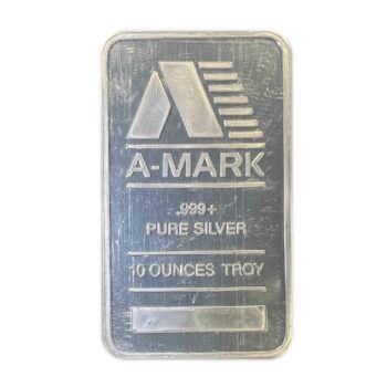 10 Troy Ounce Silver A-Mark Bar