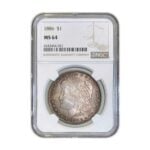 1886 Morgan NGC MS64
