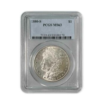 1880 S Morgan PCGS MS63