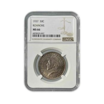 1937 Roanoke Half NGC MS66