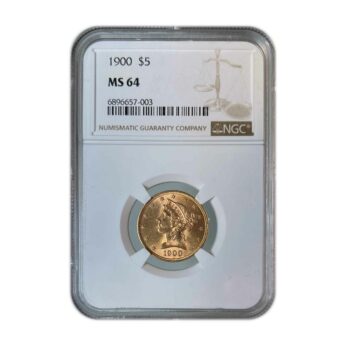 1900 $5 Gold Liberty