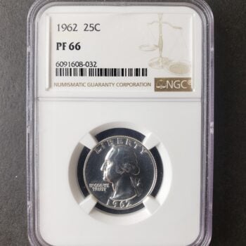 1962 Proof 25c Washington Silver Quarter Dollar NGC PF66