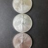 Lot of Three 2024 $1 American Silver Eagle Dollars