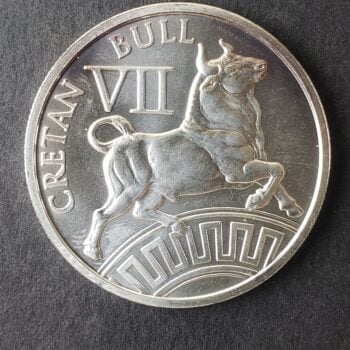 1oz Silver Labors of Hercules Cretan Bull Round