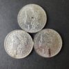 1880, 1885, and 1896 $1 Morgan Silver Dollars