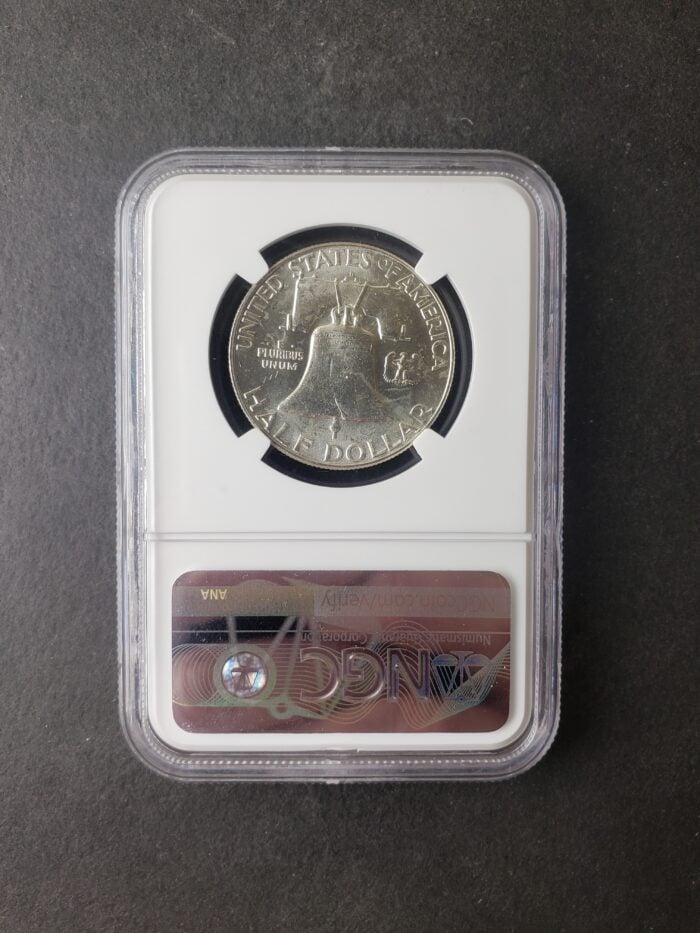 1963 D 50c Franklin Silver Half Dollar NGC MS64 - Image 2
