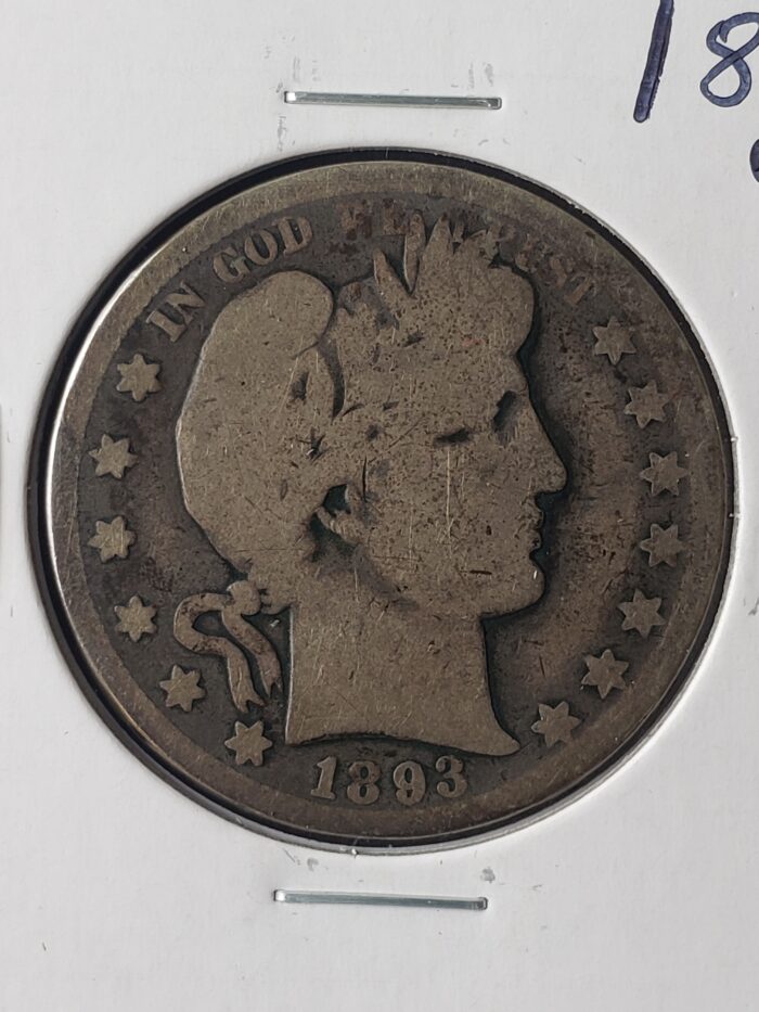 1893 O 50c Barber Silver Half Dollar - Image 2