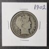1902 50c Barber Silver Half Dollar