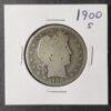 1900 S 50c Barber Silver Half Dollar