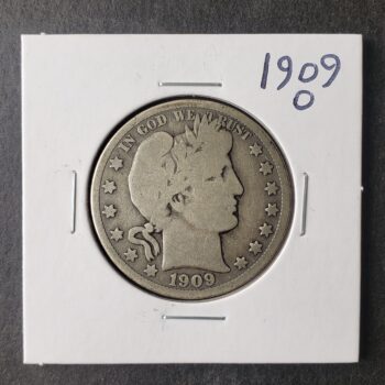 1909 O 50c Barber Silver Half Dollar