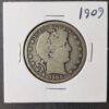 1909 50c Barber Silver Half Dollar