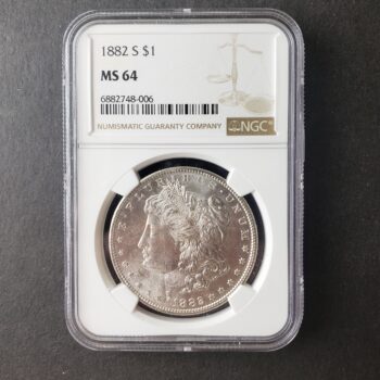 1882 S $1 Morgan Silver Dollar NGC MS64