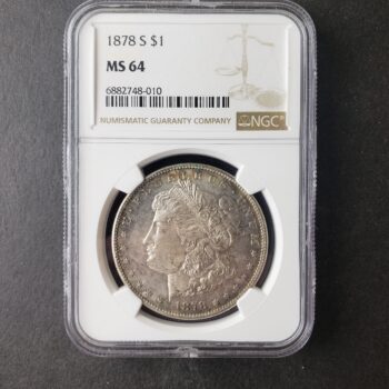 1878 S $1 Morgan Silver Dollar NGC MS64