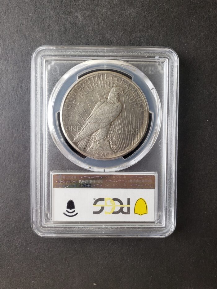 1928 $1 Peace Silver Dollar PCGS AU50 - Image 2