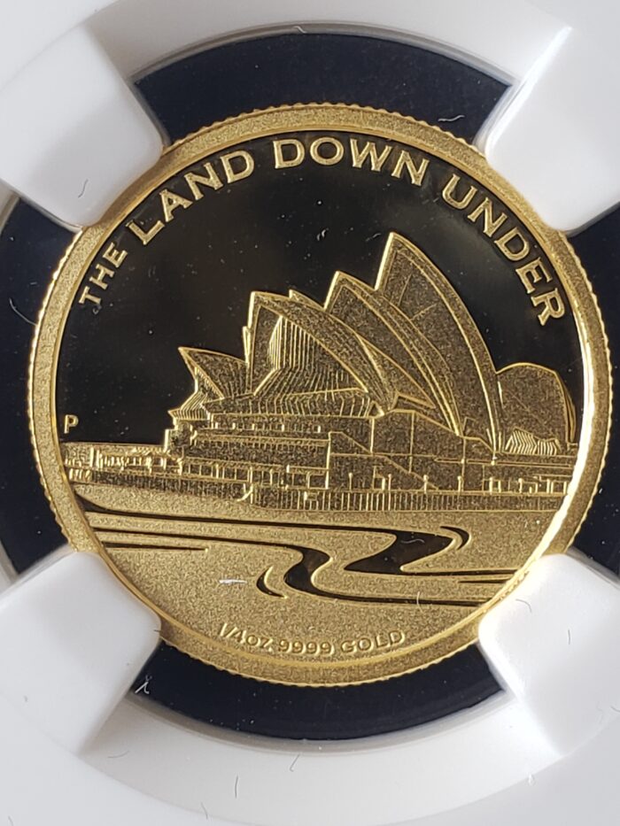 2013 P Australia $25 1/4oz Gold Sydney Opera House NGC PF70 Ultra Cameo - Image 2