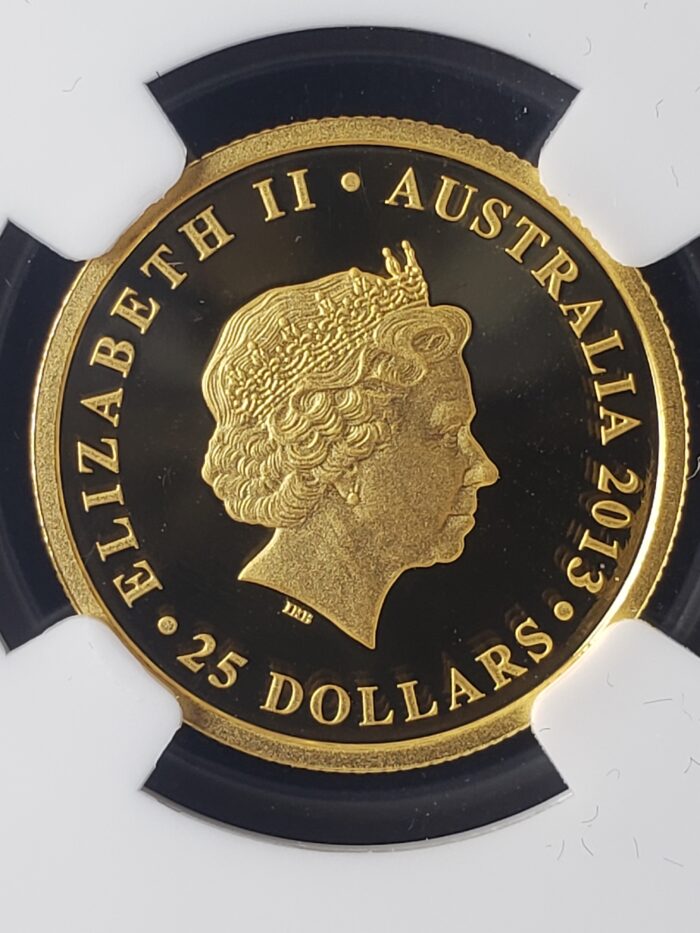 2013 P Australia $25 1/4oz Gold Sydney Opera House NGC PF70 Ultra Cameo - Image 3