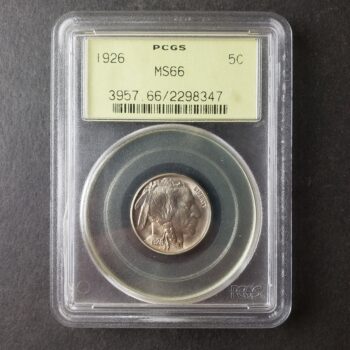 1926 5c Buffalo Nickel PCGS MS66