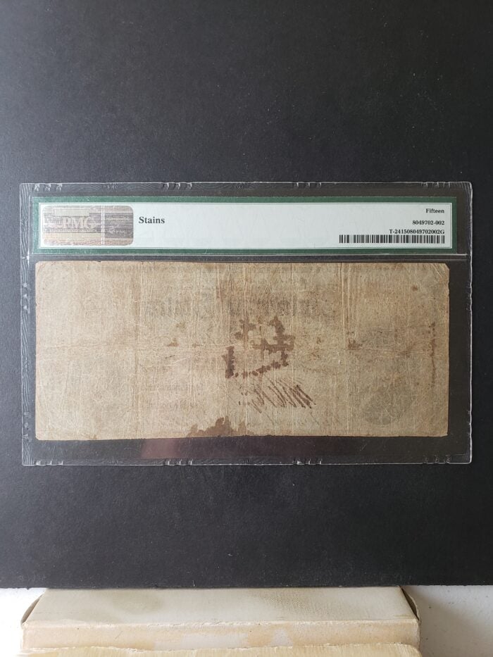 1861 $10 Confederate Note PMG 15 Choice Fine - Image 2