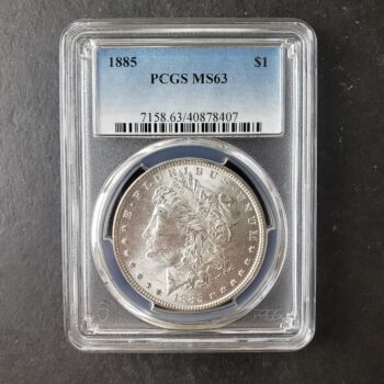 1885 $1 Morgan Silver Dollar PCGS MS63