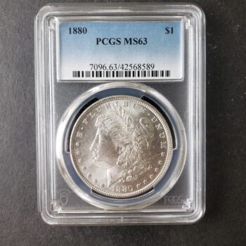 1880 $1 Morgan Silver Dollar PCGS MS63