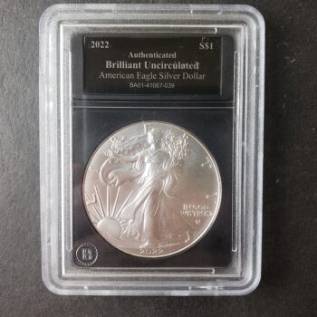 2022 $1 American Silver Eagle Dollar in a Slab