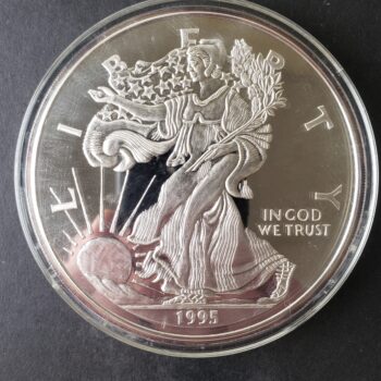 1995 Proof 16oz Silver Walker Round in a Capsule at Spot Price