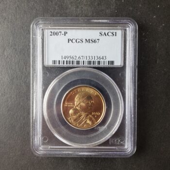 2007 P $1 Sacagawea Dollar PCGS MS67