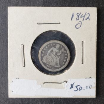 1842 O 10c Seated Liberty Silver Dime