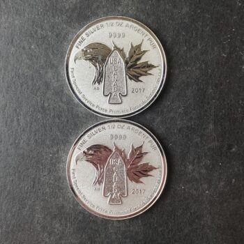 Two 2017 Canada $2 1/2oz Silver Commemorative Coins