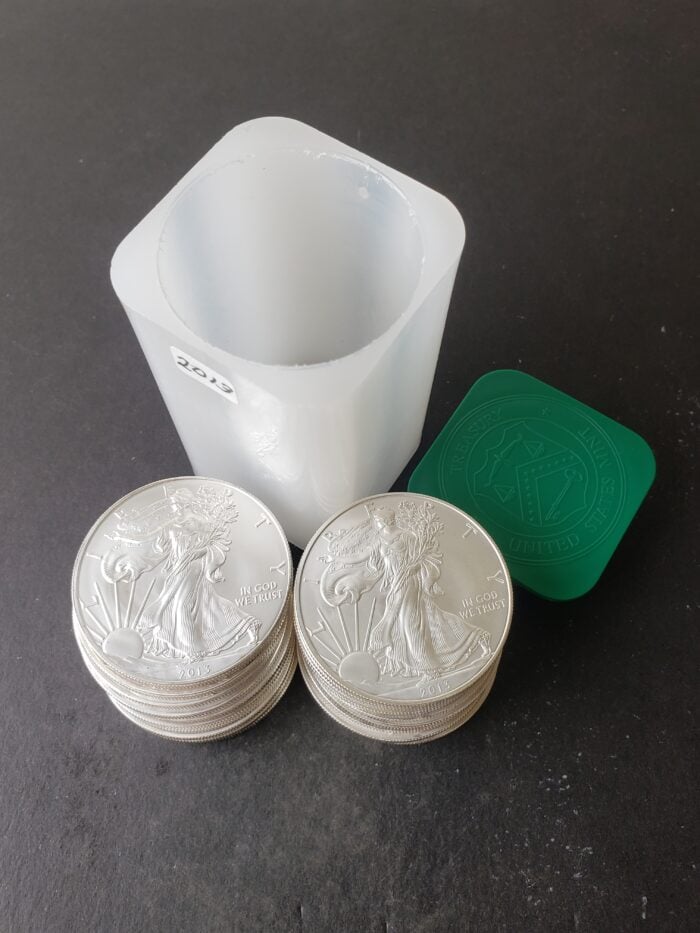 Mint Roll of 20 $1 American Silver Eagle Dollars at $2.95/oz Over Spot
