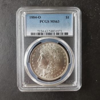 1884 O $1 Morgan Silver Dollar PCGS MS63
