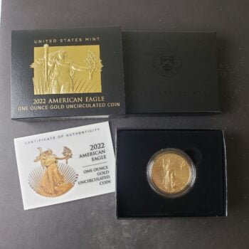 2022 W Uncirculated $50 1oz Gold American Eagle