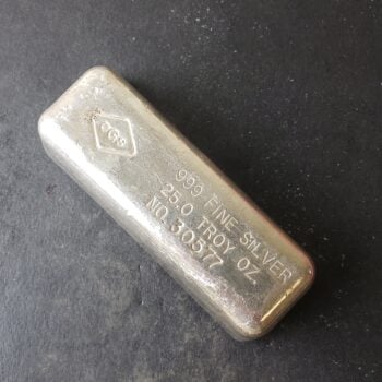 Oregon Gold & Silver 25oz Silver Bar