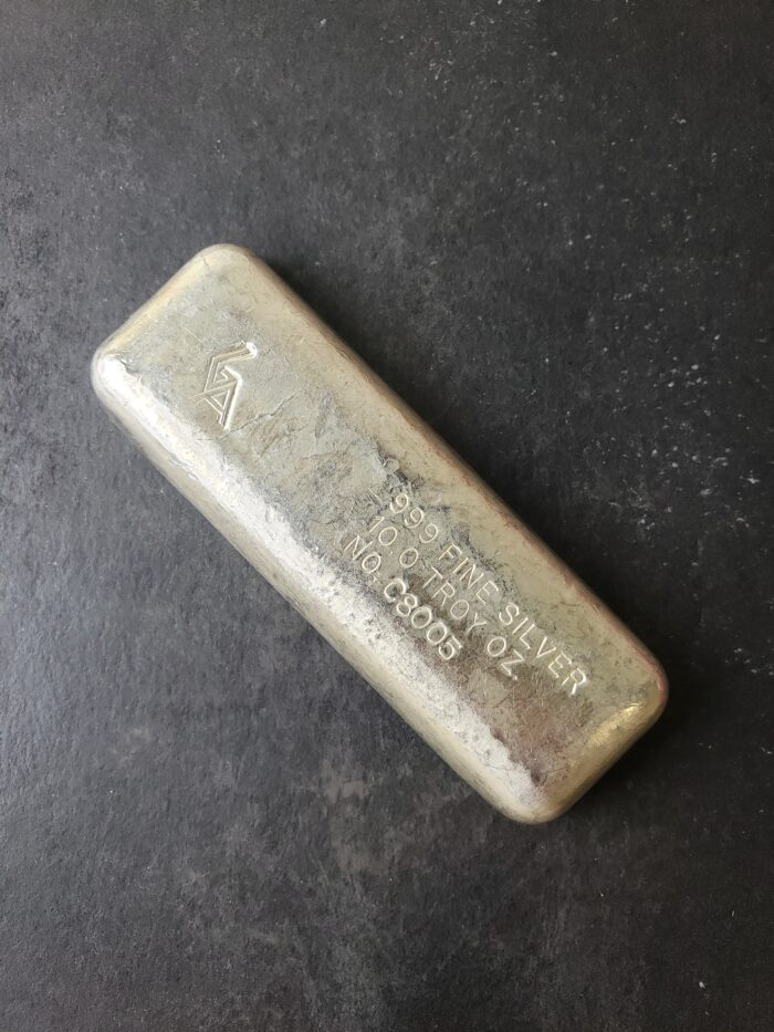 Golden Analytical 10oz Silver Bar $1.95 over Spot