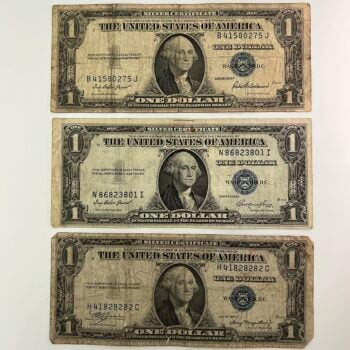 3 - $1 Silver Certificates