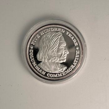 1 Troy Ounce Silver Columbus Round