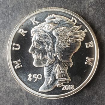 2018 Z50 Zombucks 1oz Silver Murk Diem Round
