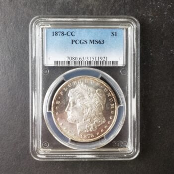 1878 CC $1 Morgan Silver Dollar PCGS MS63