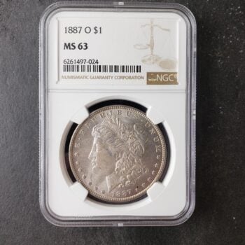 1887 O $1 Morgan Silver Dollar NGC MS63
