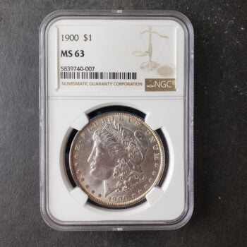 1900 $1 Morgan Silver Dollar NGC MS63