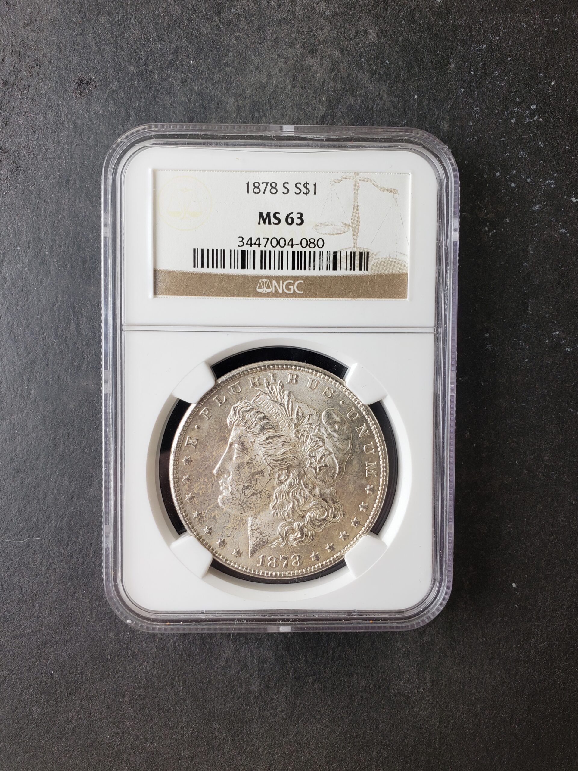 1878 8TF モルガンダラー NGC MS63 Morgan 銀貨　発行初年 1878 8TF モルガンダラー NGC MS63 Morgan 銀貨 発行初年の通販