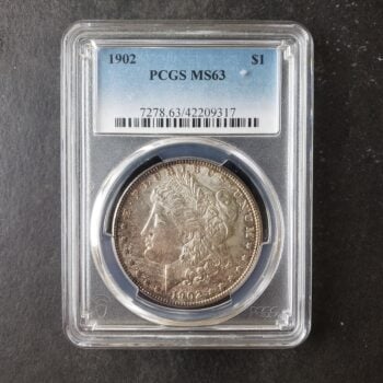 1902 $1 Morgan Silver Dollar PCGS MS63